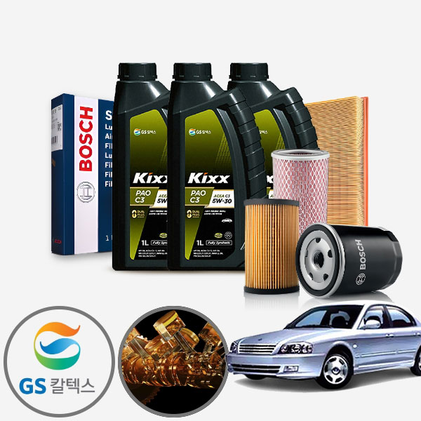 옵티마(00~05) LPG 가솔린 킥스파오 5W30 5W40 합성엔진오일 필터세트 4리터 a2051+o182 KPT-1040320 cs02017