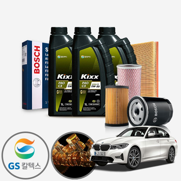 G20 330i (19~) B46 가솔린 킥스파오 5W30 합성엔진오일 필터세트 6리터 IPA-1056+IPEO-889 KPT-1040616 cs06047
