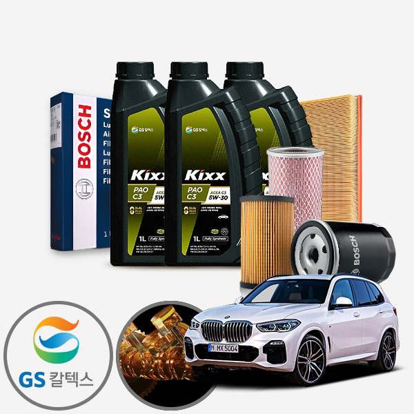 G05 X5 (19~20) 40i (B58) 가솔린 킥스파오 5W30 합성엔진오일 필터세트 7리터 IPA-P476+IPEO-893 KPT-1040716 cs06056