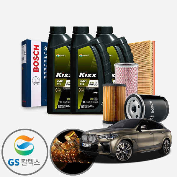 G06 X6 (20~20) 40i (B58) 가솔린 킥스파오 5W30 합성엔진오일 필터세트 7리터 IPA-P476+IPEO-893 KPT-1040725 cs06057