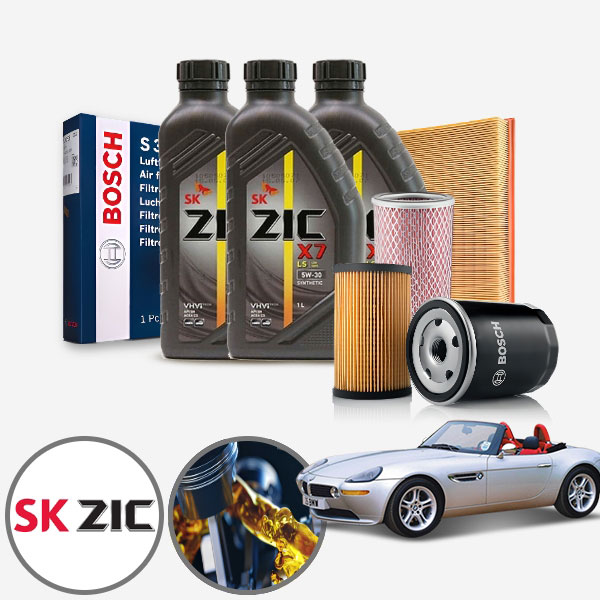 Z8(01~03) 가솔린 지크 X7 LS 5W30 엔진오일 필터세트 8통+흡기+오일필터 KPT-125 cs06024
