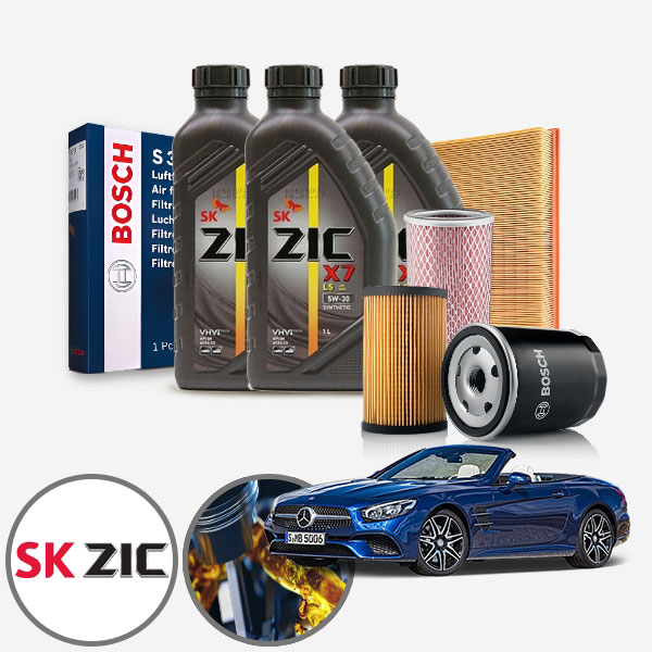 벤츠 SLK클래스 SLK200 (M271) 가솔린 지크 X7 LS 5W30 엔진오일 필터세트 6통+흡기+오일필터 KPT-125 cs07027