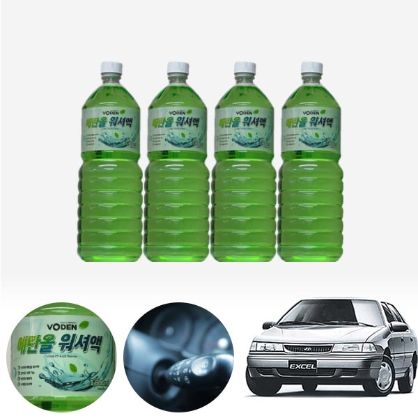 엑셀 친환경 에탄올 클린 워셔액 4개 7.2L 세트 KPT-200 cs01002 차량용품