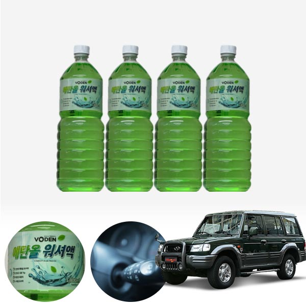 갤로퍼 친환경 에탄올 클린 워셔액 4개 7.2L 세트 KPT-200 cs01019 차량용품