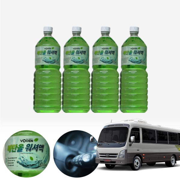 카운티 친환경 에탄올 클린 워셔액 4개 7.2L 세트 KPT-200 cs01063 차량용품