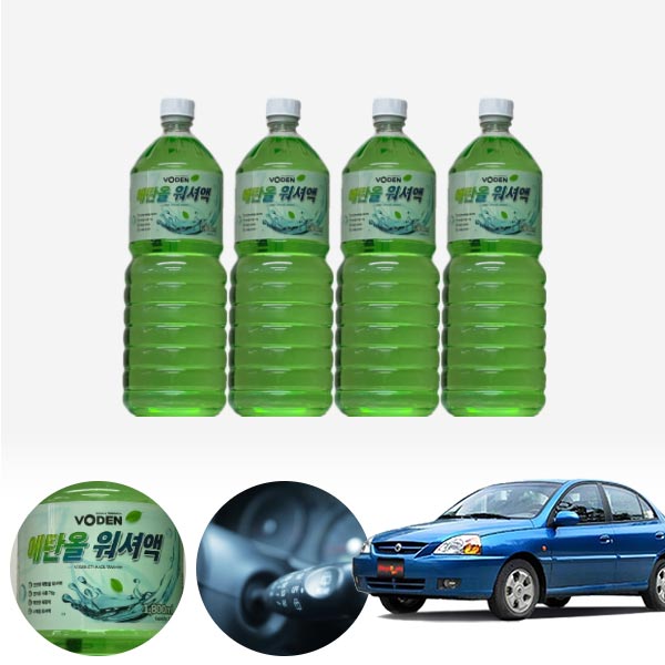 리오 친환경 에탄올 클린 워셔액 4개 7.2L 세트 KPT-200 cs02004 차량용품