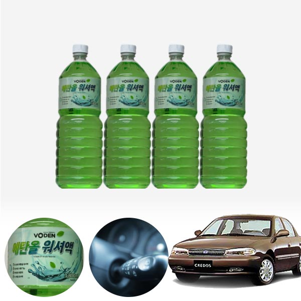 크레도스(95~00) 친환경 에탄올 클린 워셔액 4개 7.2L 세트 KPT-200 cs02016 차량용품
