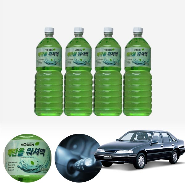 프린스 친환경 에탄올 클린 워셔액 4개 7.2L 세트 KPT-200 cs03016 차량용품
