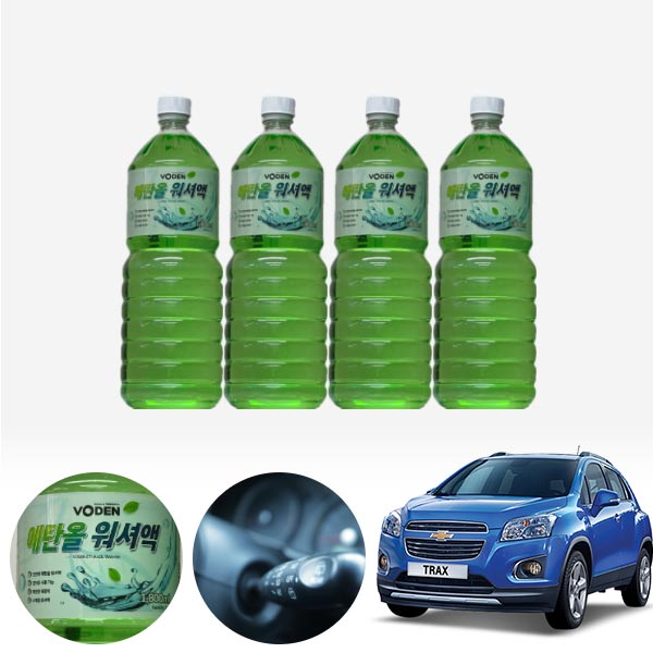 트랙스 친환경 에탄올 클린 워셔액 4개 7.2L 세트 KPT-200 cs03030 차량용품