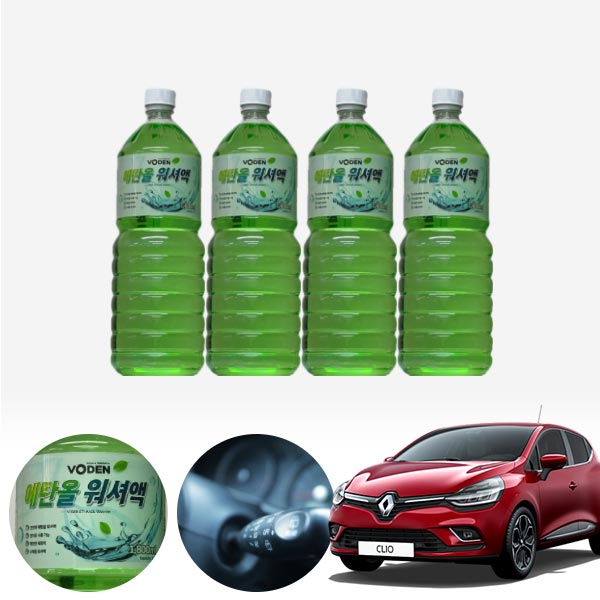 클리오 친환경 에탄올 클린 워셔액 4개 7.2L 세트 KPT-200 cs05015 차량용품
