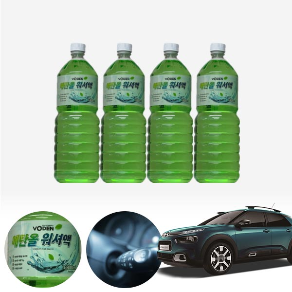 C4칵투스 친환경 에탄올 클린 워셔액 4개 7.2L 세트 KPT-200 cs29004 차량용품