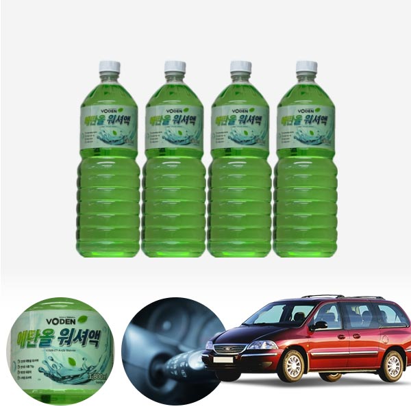 윈드스타 친환경 에탄올 클린 워셔액 4개 7.2L 세트 KPT-200 cs36007 차량용품