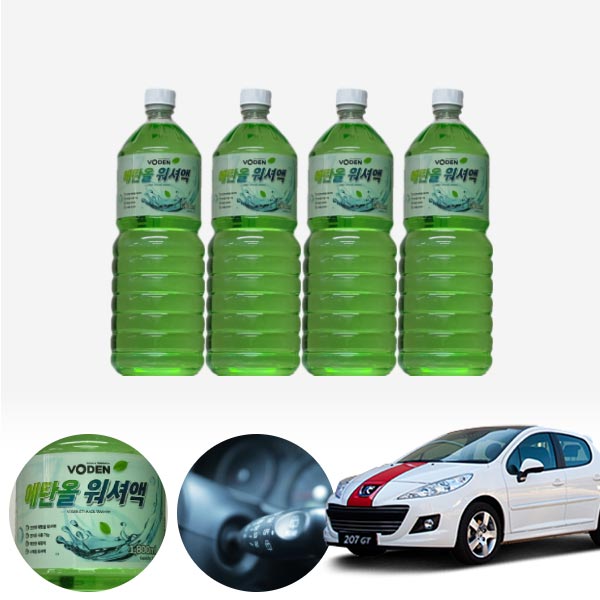 푸조 207 친환경 에탄올 클린 워셔액 4개 7.2L 세트 KPT-200 cs38002 차량용품