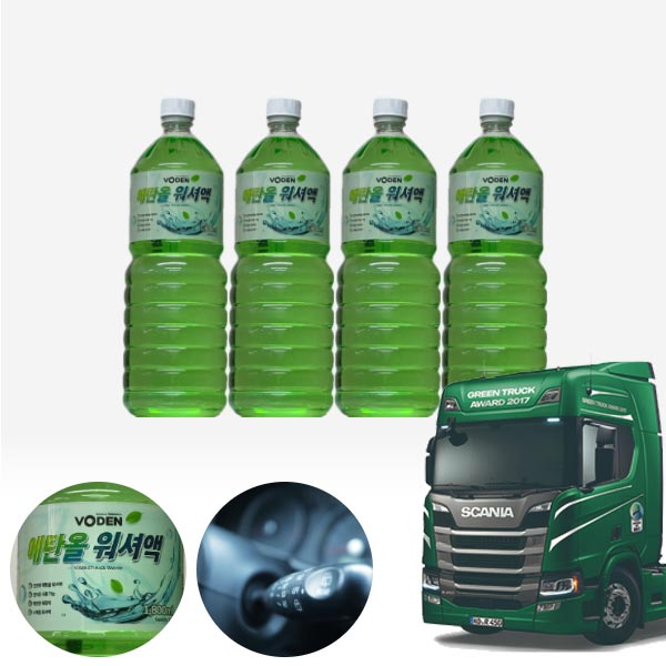 스카니아 트럭 친환경 에탄올 클린 워셔액 4개 7.2L 세트 KPT-200 cs43007 차량용품