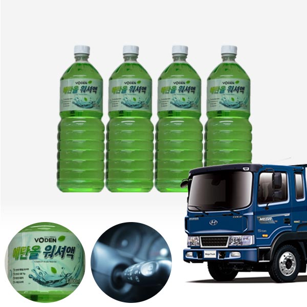현대 메가트럭 친환경 에탄올 클린 워셔액 4개 7.2L 세트 KPT-200 cs43011 차량용품