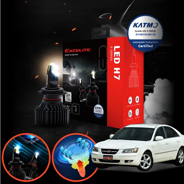 쏘나타(NF)(트랜스폼)(할로겐) 합법 인증 LED전조등 H7 좌우세트  KPT-600 cs01032