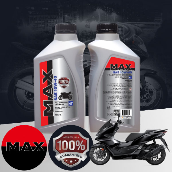 PCX 125 ABS 바이크 전용 4T MAX 10w40 합성엔진오일 1L ONL-029 bs04033