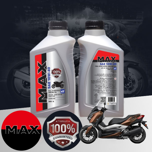 X 맥스 300 ABS 바이크 전용 4T MAX 10w40 합성엔진오일 1L ONL-029 bs05013