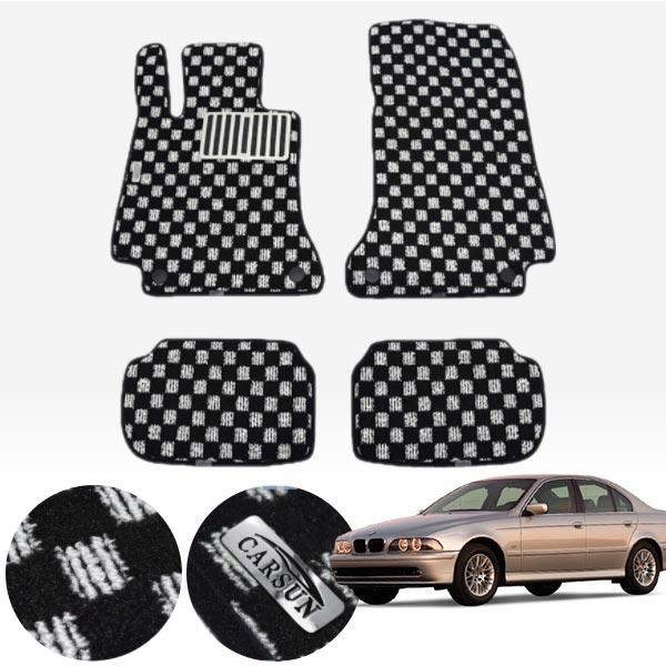 BMW 5시리즈 4세대 E39 / 95~03년 킹덤 카펫 매트 1열+2열 PCS-2243 cs06007 차량용품