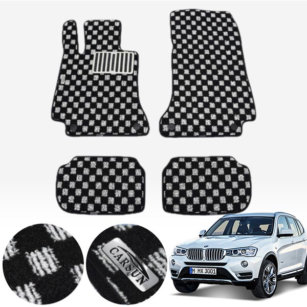 BMW X3 2세대 F25 / 11.02~17 킹덤 카펫 매트 1열+2열 PCS-2243 cs06016 차량용품