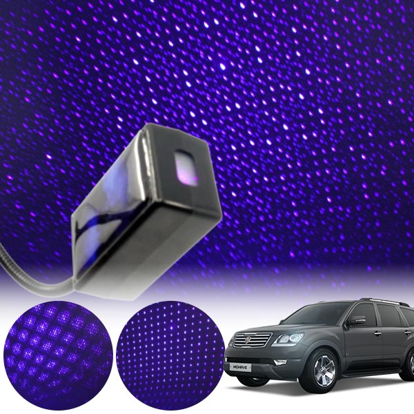 모하비 갤럭시 자동변환 별빛 블루 LED 무드등 (USB) PSH-8350 cs02034 차량용품