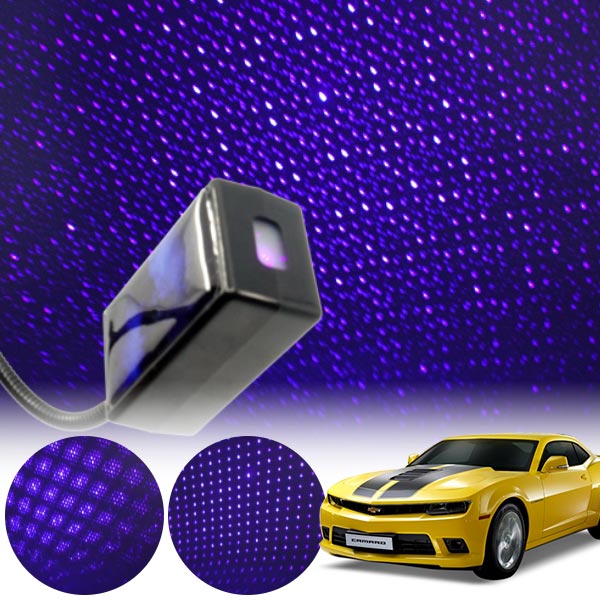 카마로 갤럭시 자동변환 별빛 블루 LED 무드등 (USB) PSH-8350 cs03039 차량용품