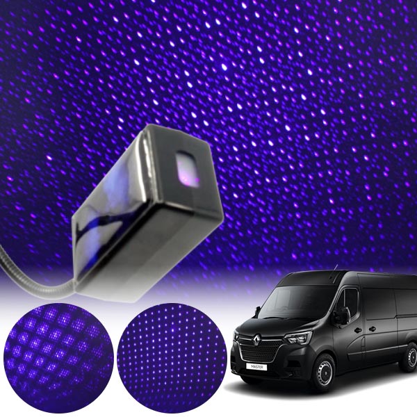 르노마스터 갤럭시 자동변환 별빛 블루 LED 무드등 (USB) PSH-8350 cs05018 차량용품