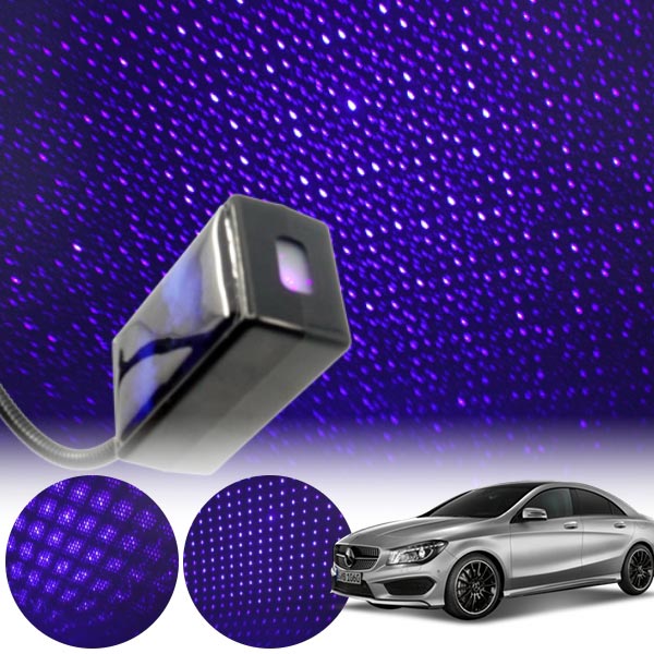 CLA클래스(C117)(14~) 갤럭시 자동변환 별빛 블루 LED 무드등 (USB) PSH-8350 cs07007 차량용품