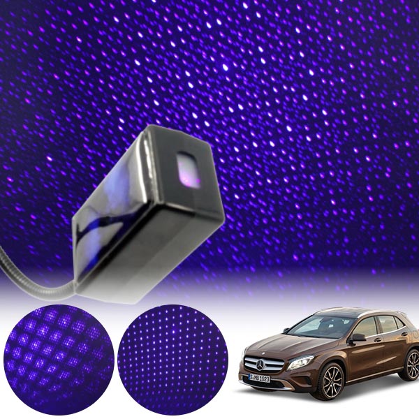 GLA클래스(X156)(14~) 갤럭시 자동변환 별빛 블루 LED 무드등 (USB) PSH-8350 cs07013 차량용품