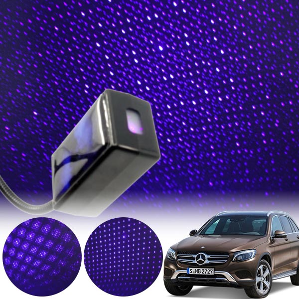 GLC클래스(X253)(15~) 갤럭시 자동변환 별빛 블루 LED 무드등 (USB) PSH-8350 cs07032 차량용품