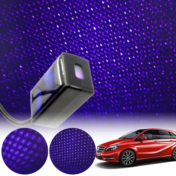 B클래스(W246)(12~18) 갤럭시 자동변환 별빛 블루 LED 무드등 (USB) PSH-8350 cs07037 차량용품