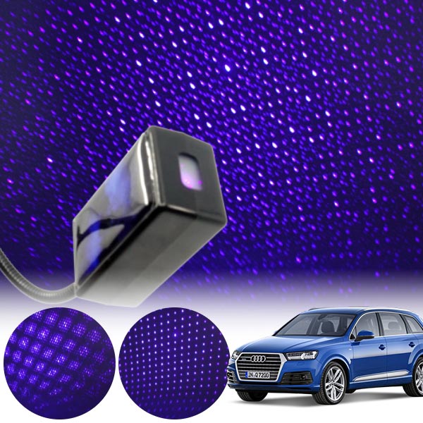 Q7(4M)(15~) 갤럭시 자동변환 별빛 블루 LED 무드등 (USB) PSH-8350 cs08030 차량용품