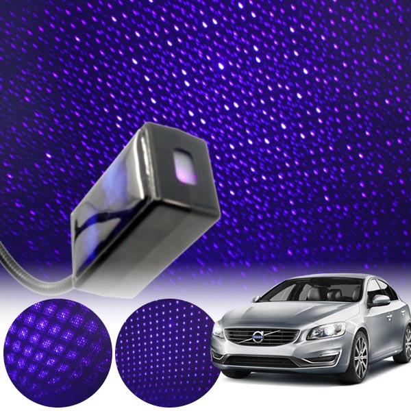 볼보S60 갤럭시 자동변환 별빛 블루 LED 무드등 (USB) PSH-8350 cs22008 차량용품