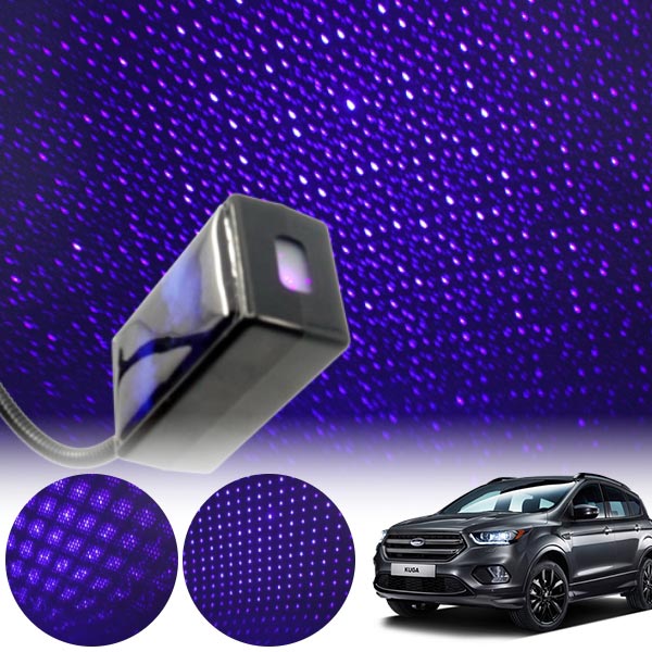 쿠가(17~) 갤럭시 자동변환 별빛 블루 LED 무드등 (USB) PSH-8350 cs36016 차량용품