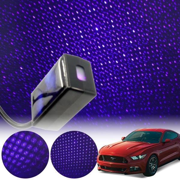 머스탱(6세대)(15~) 갤럭시 자동변환 별빛 블루 LED 무드등 (USB) PSH-8350 cs36020 차량용품