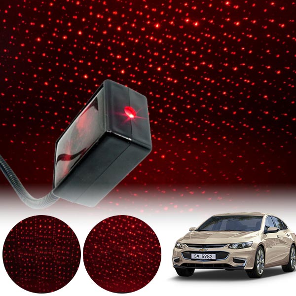 말리부(올뉴) 갤럭시 자동변환 별빛 레드 LED 무드등 (USB) PSH-8351 cs03035 차량용품