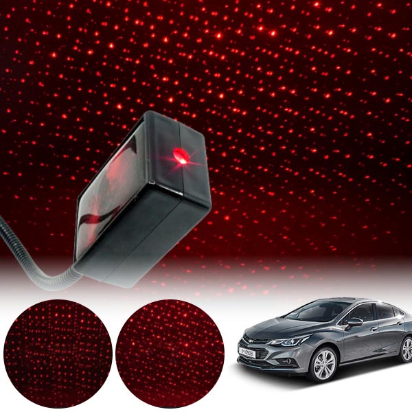 크루즈(올뉴) 갤럭시 자동변환 별빛 레드 LED 무드등 (USB) PSH-8351 cs03036 차량용품