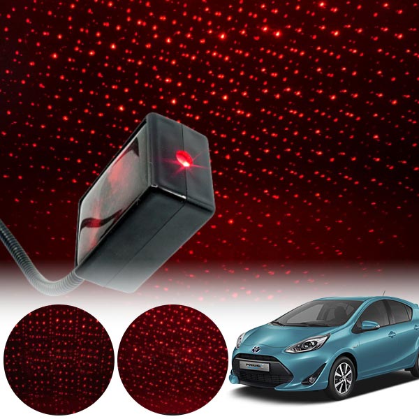 프리우스C(18~) 갤럭시 자동변환 별빛 레드 LED 무드등 (USB) PSH-8351 cs14025 차량용품