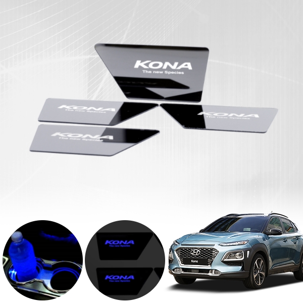 코나 도어캐치 LED플레이트 / 4조각 PKP-1003 cs01067 차량용품