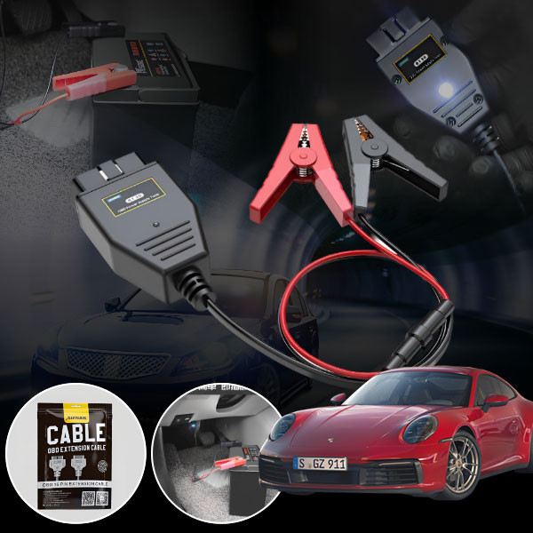 911 자동차 OBD 전원공급장치 메모리세이버 배터리 긴급 교체 케이블 UCT-032 cs37001